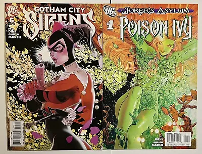 Buy Gotham City Sirens 5 NM And Poison Ivy 1 Lot DC Comics 2009 Harley Quinn • 18.23£