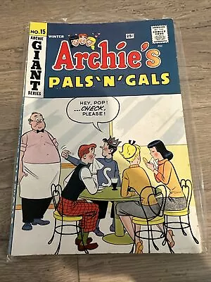 Buy Archie's Pals 'n' Gals #15 | Betty Veronica Jughead | Archie Giant Series 1960 • 7.91£
