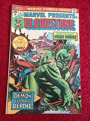 Buy Free P & P; Marvel Presents #1, Oct 1975: 1st Bloodstone! (KG) • 9.99£