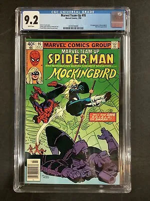 Buy Cgc 9.2 Marvel Team-up #95 Spider-man 1st App Mockingbird Comic Frank Miller Cvr • 79.05£