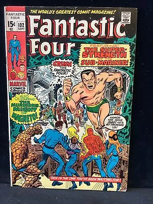 Buy Fantastic Four #102 (1970) Marvel - Namor Appearance • 21.59£