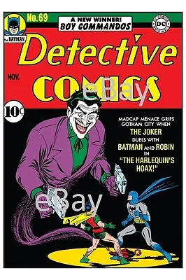 Buy DETECTIVE COMICS 69 COVER PRINT Batman JOKER • 19.94£
