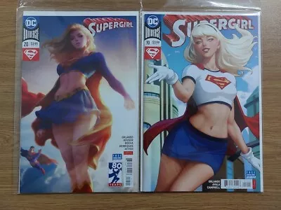 Buy Supergirl Artgerm Variant Covers, DC Comics Issues 19 And 20, From 2018 • 20£
