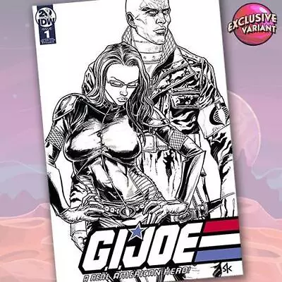 Buy G.I. JOE: A Real American Hero #1 GalaxyCon Exclusive B&W Variant Comic Book • 15.95£