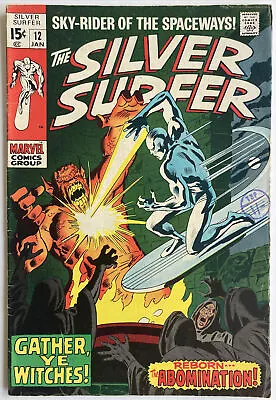 Buy Silver Surfer #12 January 1970 “Gather, Ye Witches!  Versus The Abomination • 44.99£