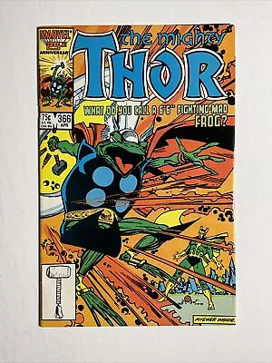 Buy Thor #366 (1986) 9.2 NM Marvel Key Issue Frog Thor Cover High Grade • 23.79£