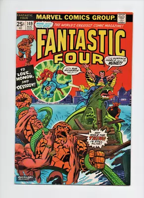 Buy Fantastic Four #149 Vf- 7.5 (08/74) Conway/buckler Thundra, Sub-mariner App • 7.12£