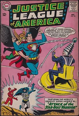 Buy DC Comics JUSTICE LEAGUE Of AMERICA #32 First Brain Storm 1964 VG! • 11.86£