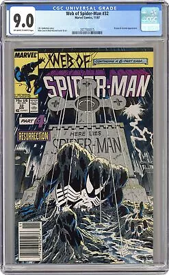 Buy Web Of Spider-Man #32N CGC 9.0 1987 3977583015 • 83.65£
