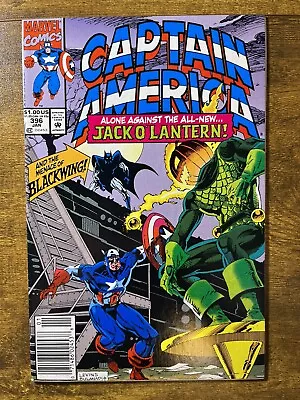 Buy Captain America 396 Newsstand 1st Appearance Of Jack O’ Lantern Marvel 1991 • 3.54£