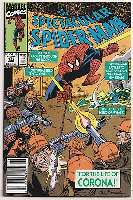 Buy Spectacular Spider-Man 177 NM/M 9.8 1991 Corona Sal Buscema • 8.51£