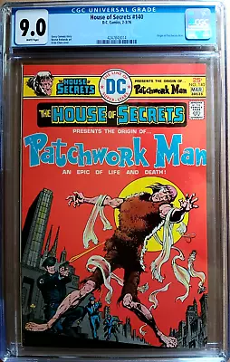 Buy HOUSE OF SECRETS #90 CGC 9.0 White 1976 Chan, Origin Of PATCHWORK MAN, Fees Cost • 44.24£