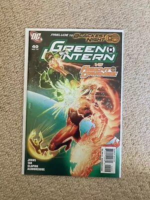 Buy Green Lantern #40 Prelude To Blackest Night, Geoff Johns 2009 DC (Batman) • 3.99£