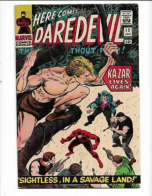 Buy Daredevil 12 - F+ 6.5 - Kazar - Zabu - 1st Plunderer - Karen Page (1966) • 37.78£