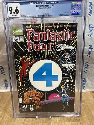 Buy Fantastic Four 358 Cgc 9.6 Marvel 1991 1st Appearance Of Paibok Power Skrull WP • 44.24£