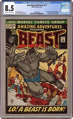 Buy Amazing Adventures #11 CGC 8.5 1972 1448442022 1st App. Beast In Mutated Form • 419.75£