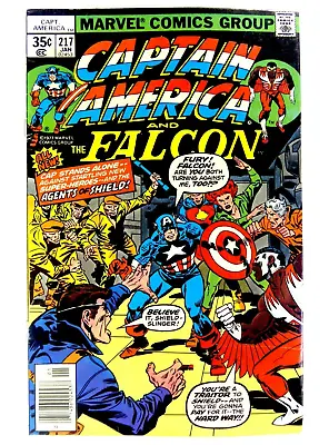 Buy Marvel CAPTAIN AMERICA (1977) #217 KEY 1st QUASAR Marvel Boy FN+ 6.5 Ships FREE! • 45.76£