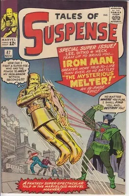Buy TALES OF SUSPENSE #47 Formerly CGC 8.0! IRON MAN Melter ORIGIN First Appearance • 382.02£
