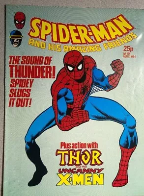Buy SPIDER-MAN & HIS AMAZING FRIENDS #574 (1984) Marvel Comics UK Thor X-Men VG+/FN- • 11.85£