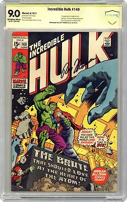 Buy Incredible Hulk #140 CBCS 9.0 SS Roy Thomas 1971 18-3311DA4-085 • 261.39£