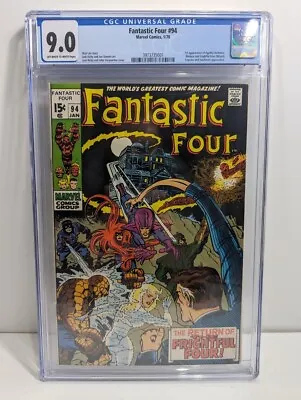 Buy Fantastic Four #94 1st Agatha Harkness Disney MCU CGC 9.0 • 361.93£