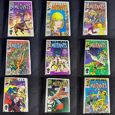 Buy (Lot Of 9) The New Mutants No. 44, 45, 46, 47, 49, 52, 53, 55 Marvel Comics 1986 • 39.82£