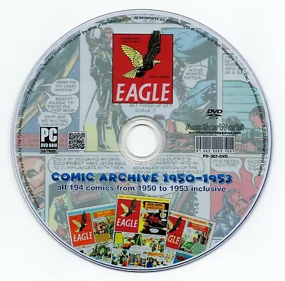 Buy Eagle Comic - 1st Series - The Complete (1950-1953) Collection On DVD-ROM Book • 4.99£