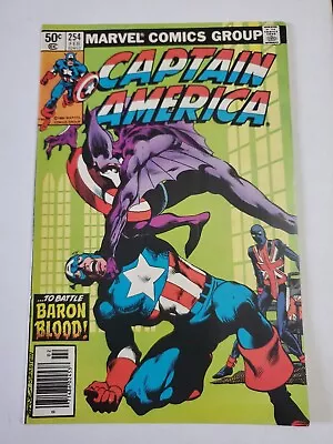 Buy Captain America #254 Captain America Vs Baron Blood Fn/vfn • 19.99£