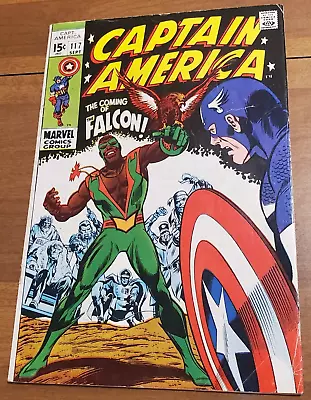 Buy Captain America #117 (69) 1st App Falcon Make An Offer Must Sell Pay Rent! • 316.72£