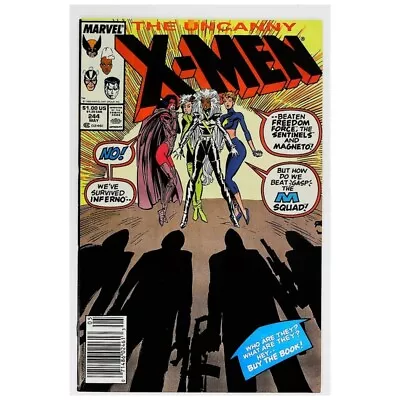 Buy Uncanny X-Men (1981 Series) #244 Newsstand In VF + Condition. Marvel Comics [m; • 79.06£