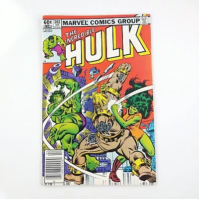 Buy The Incredible Hulk #282 Newsstand VF+ 1st She-Hulk Team-Up (1983 Marvel Comics) • 17.69£