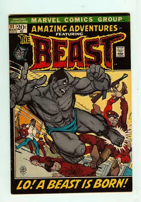Buy Amazing Adventures #11 6.0 // Origin & 1st Appearance Of Furry Beast Marvel 1972 • 92.24£