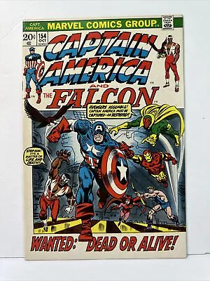 Buy Captain America #154 1972 Marvel 1st App Of Jack Monroe As Bucky Barnes NM- 9.2 • 47.30£