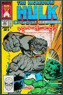 Buy Incredible Hulk 364 VF+ 8.5 Marvel 1989 • 7.08£