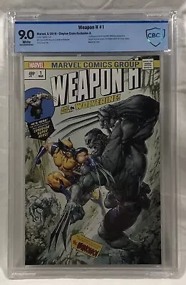 Buy Weapon H #1 / Clayton Crain - Variant Cover A / (Hulk #181 Homage) CBCS 9.0 • 70£