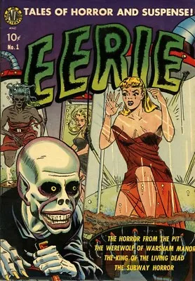 Buy Eerie #1-17 Full Run On Dvd Rom Pre-code Golden Age Horror Comics Avon 1951-1954 • 3.95£