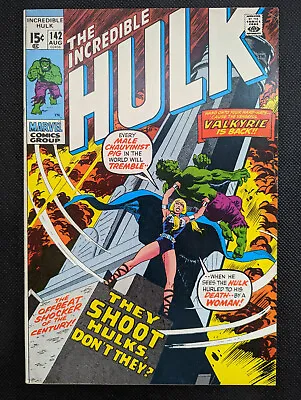 Buy Incredible Hulk 142 (1971)  1st Appearance Of Valkyrie         KEY • 39.53£