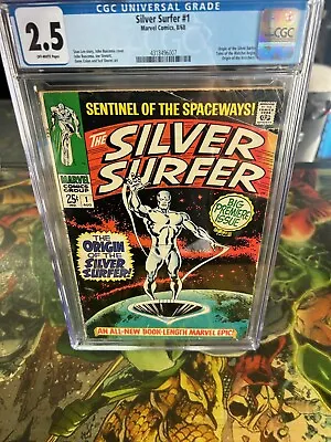 Buy Silver Surfer #1 CGC 2.5  1968 Origin Of Silver Surfer ! 🔥🔥 • 320.31£