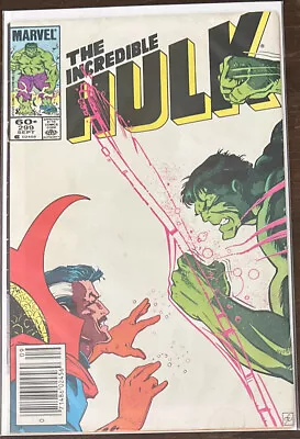 Buy Incredible Hulk #299 VF 8.0 1ST APPEARANCE MINDLESS HULK NEWSSTAND 1984 • 4£