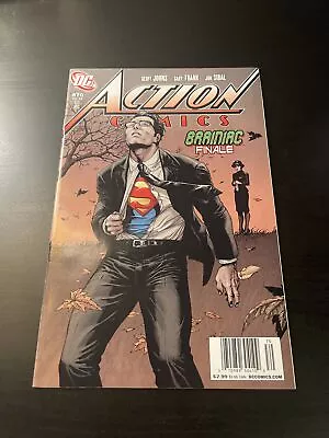 Buy Action Comics #870 (9.2 Or Better) Newsstand Variant - Brainiac Finale - 2008 • 10.39£