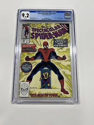 Buy Spectacular Spider-man 158 Cgc 9.2 Wp Marvel 1989 • 40.36£