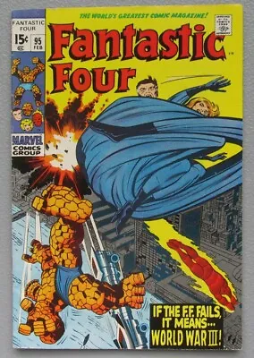 Buy Fantastic Four #95 Vf 8.0 Medusa Appearance 1970 Crystal Leaves The Fantastic 4 • 32.17£