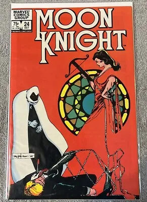 Buy MOON KNIGHT # 24 MARVEL COMICS 1982 STAINED GLASS SCARLET 2nd APPEARANCE - Nice! • 19.71£