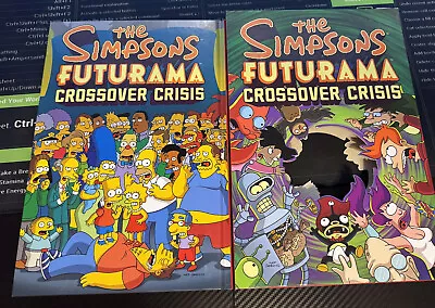 Buy The Simpsons Futurama Crossover Crisis By Matt Groening (English) Hardcover Book • 12.45£