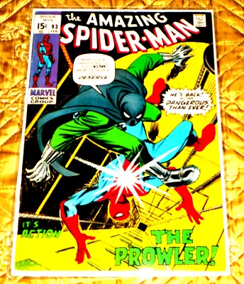 Buy Amazing_spider-man 93# 3rd Prowler - The Lady And The Prowler - Beautiful Copy 7 • 74.99£