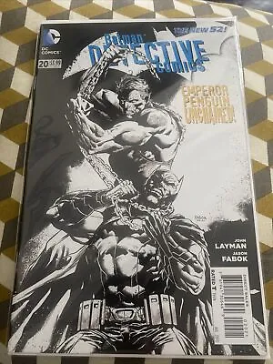 Buy Dc Comics Batman Detective Comics #20 1:25 Ratio Black & White Variant Sketch • 8£