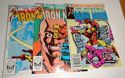 Buy Iron-man #166,167,168 Machine Man Nm 90.2/9.4  1983 • 19.13£