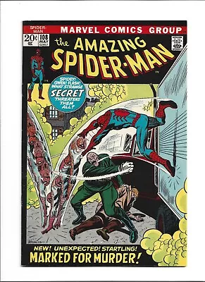 Buy The Amazing Spider-Man #108 (May 1972, Marvel) VF (8.0) 1st. App. Of Sha-Shan • 32.17£