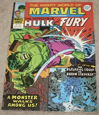 Buy THE MIGHTY WORLD OF MARVEL Feat THE INCREDIBLE HULK & SGT. FURY #260 1977 • 1.50£