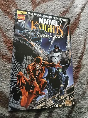 Buy MARVEL KNIGHTS SKETCHBOOK - Wizards Preview Issue 1998 NM  Punisher Daredevil * • 2.50£